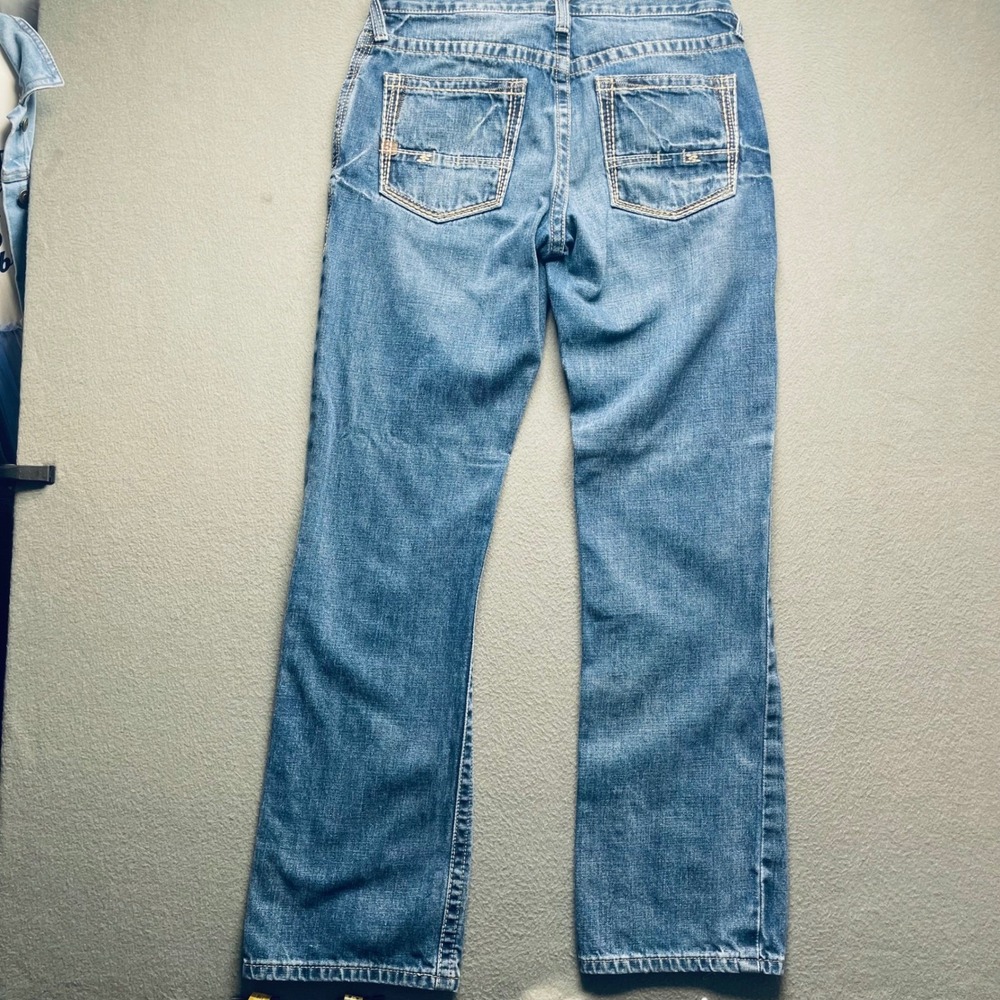 Ariat Men Jeans Cotton 32/34 M4 Low Rise Boot Cut Medium Wash Western 10012136 - Picture 2 of 12